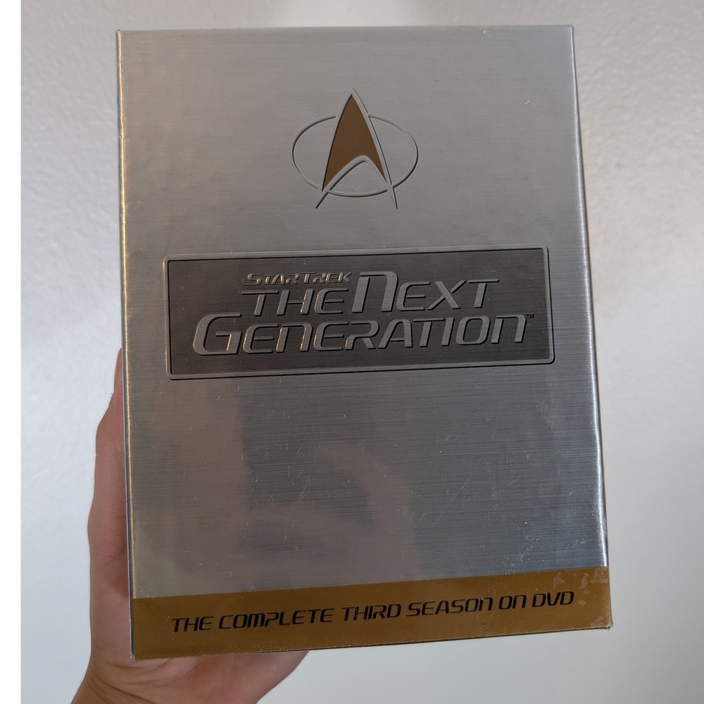 Star Trek The Next Generation Complete Third Season DVD 7-Disc Box Set Silver